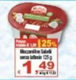 CTS Supermercati Mozzarelle Sabelli senza lattosio offerta