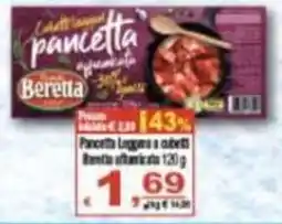 CTS Supermercati Pancetta Laggera a cubetti Beretta affumicata offerta