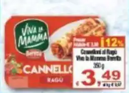 CTS Supermercati Viva la Mamma Cannelloni Ragu offerta