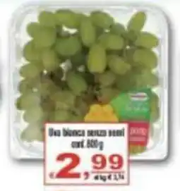 CTS Supermercati Uva bianca senza semi offerta