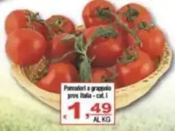 CTS Supermercati Pomodori a grappolo prov. Italia - cat. I offerta