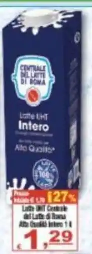 CTS Supermercati Latte UHT Centrale del Latte di Roma offerta