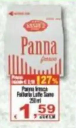 CTS Supermercati Panna fresca Fattoria Latte Sano offerta