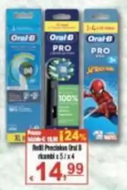 CTS Supermercati Testine Precision Oral B offerta