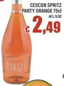 Top Supermercati Cescon Spritz Party Orange offerta
