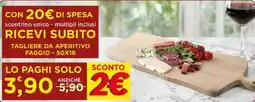 SpesaPiù Supermercati Tagliere da aperitivo Faggio offerta