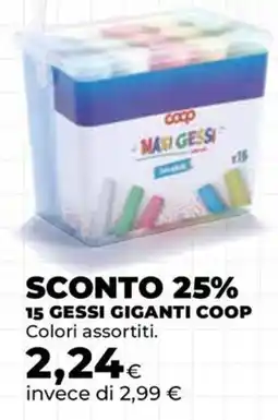 Unicoop Gessi giganti Coop offerta