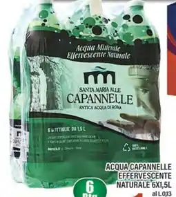 Top Supermercati Acqua Capannelle Effervescente Naturale offerta