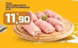 SpesaPiù Supermercati Pollo filetto braciolette prosciutto/formaggio offerta