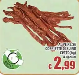 Top Supermercati Coppiette di suino offerta
