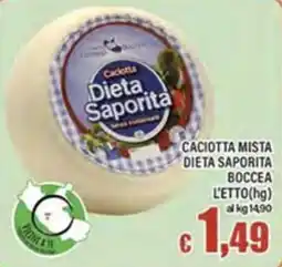 Top Supermercati Caciotta Dieta Saporita offerta