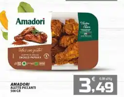 SpesaPiù Supermercati Amadori alette di pollo smoked paprika offerta