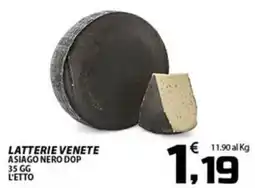 SpesaPiù Supermercati Asiago nero DOP offerta