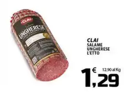 SpesaPiù Supermercati Clai salame ungherese offerta