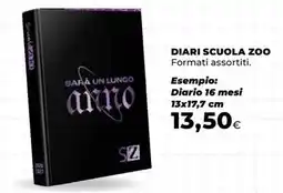 Unicoop Diari scuola Zoo offerta