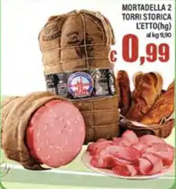 Top Supermercati Mortadella 2 Torri storica offerta