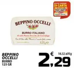 SpesaPiù Supermercati Beppino Occelli burro italiano offerta