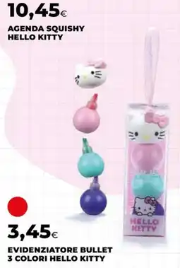 Unicoop Evidenziatore bullet 3 colori Hello Kitty offerta