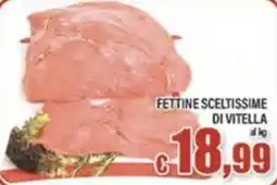 Top Supermercati Fettine sceltissime di vitella offerta