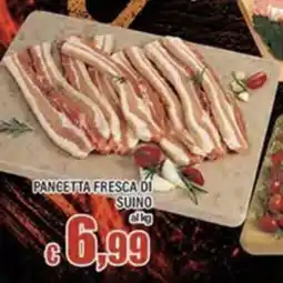 Top Supermercati Pancetta fresca di suino offerta