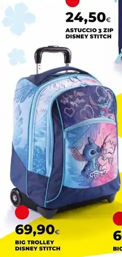 Unicoop Astuccio 3 zip Disney Stitch offerta