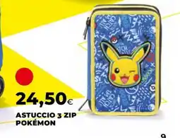 Unicoop Astuccio 3 zip Pokémon offerta
