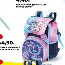 Unicoop Zaino sdoppiabile Disney Stitch offerta