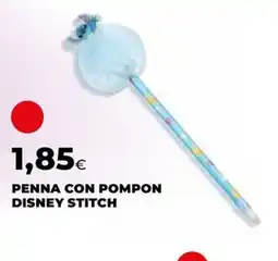 Unicoop Penna con pompon Disney Stitch offerta