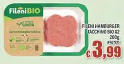 Top Supermercati Fileni hamburger tacchino bio offerta