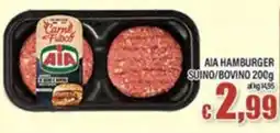 Top Supermercati Aia hamburger suino/bovino offerta