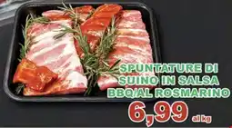 Top Supermercati Spuntature di suino in salsa BBQ/al rosmarino offerta