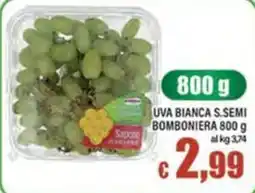 Top Supermercati Uva bianca s.semi bomboniera offerta