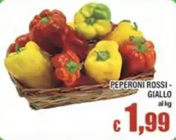 Top Supermercati Peperoni rossi - giallo offerta