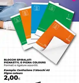 Unicoop Blocchi spiralati Pigna colours offerta