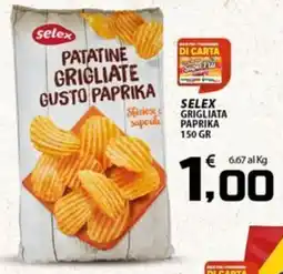 SpesaPiù Supermercati Selex patatine grigliate gusto paprika offerta