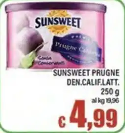 Top Supermercati Sunsweet prugne den.calif.latt. offerta