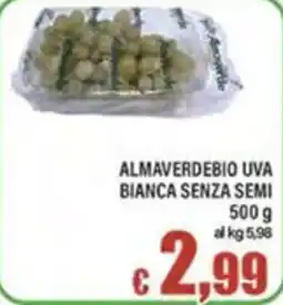 Top Supermercati Almaverdebio uva bianca senza semi offerta