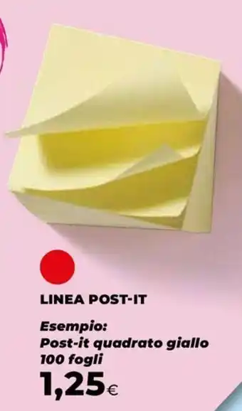 Post-it quadrato giallo