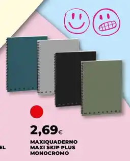 Unicoop Maxiquaderno Maxi Skip Plus Monocromo offerta