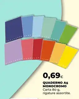 Unicoop Quaderno A5 monocromo offerta