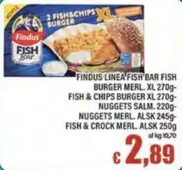 Top Supermercati Findus Fish Bar Fish Burger Merl. XL offerta