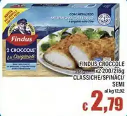 Top Supermercati Findus Crocchette classiche offerta