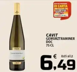 SpesaPiù Supermercati Cavit Gewurztraminer DOC offerta