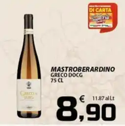 SpesaPiù Supermercati Mastroberardino Greco DOCG offerta