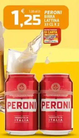 SpesaPiù Supermercati Peroni birra offerta