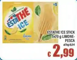 Top Supermercati Estathe ice stick limone pesca offerta