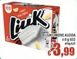 Top Supermercati Liuk limone algida offerta