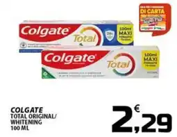 SpesaPiù Supermercati Colgate Total Original/Whitening offerta