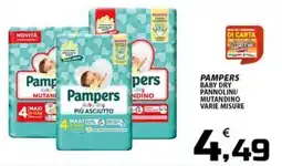 SpesaPiù Supermercati Pampers Baby Dry Pannolini/Mutandino offerta