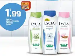 SpesaPiù Supermercati Lycia bagnodoccia vari tipi offerta